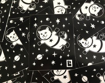 space cat sticker