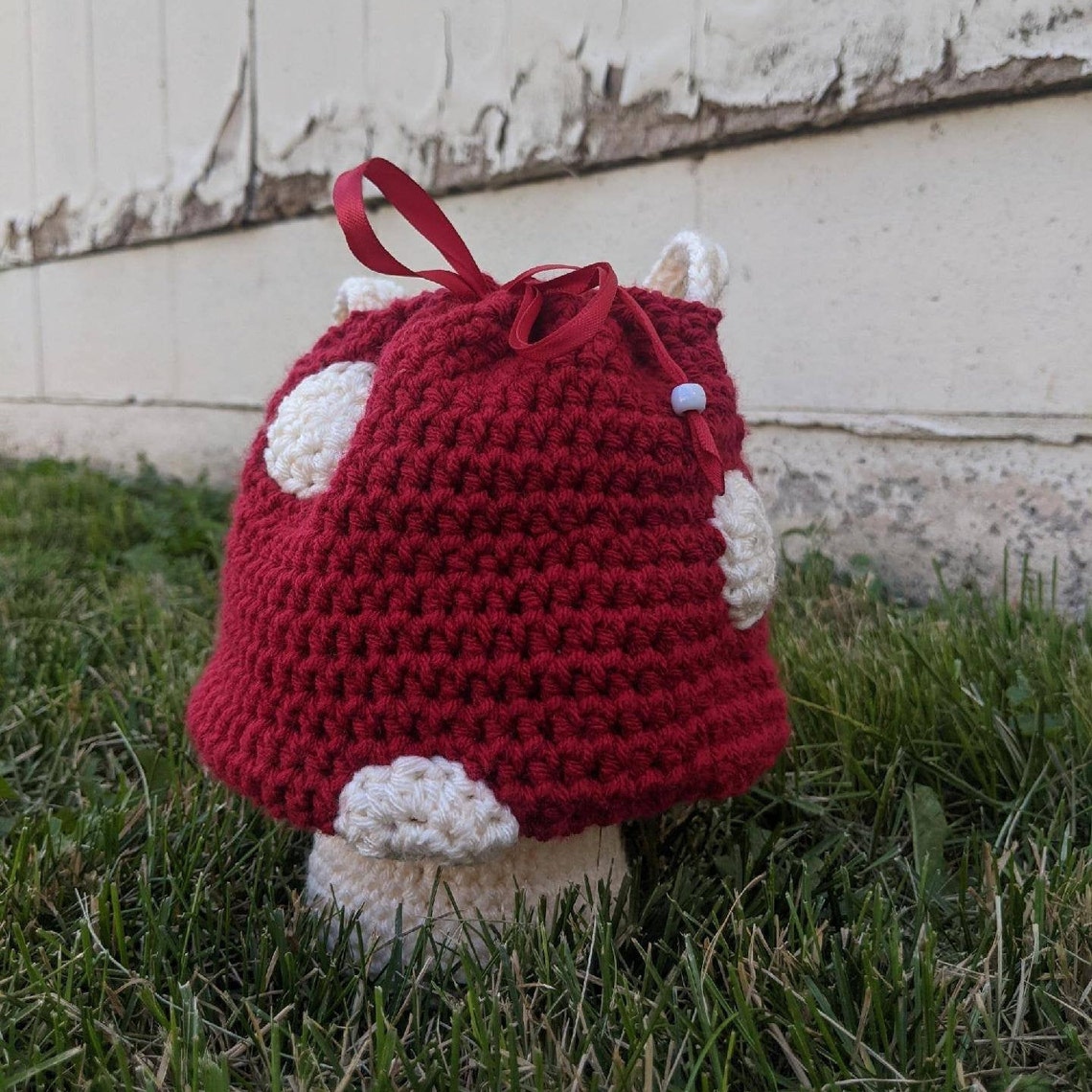 Mushroom Bag Backpack Pouch Amanita muscaria Fly agaric Etsy