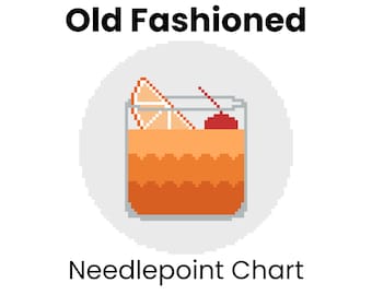Old Fashioned Coaster Needlepoint Chart