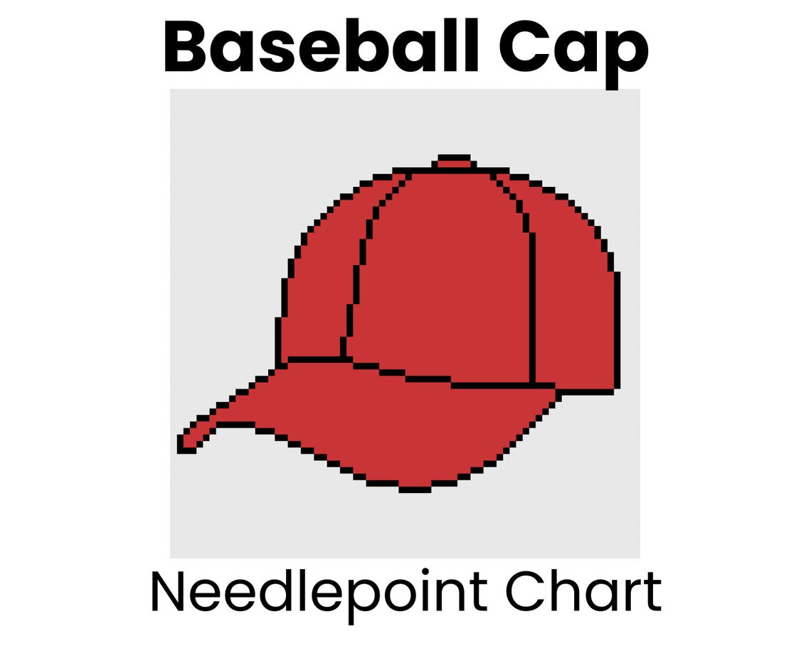 Baseball Cap Needlepoint Chart - Etsy