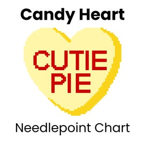 Snoephart 'CUTIE PIE'-naaldpuntkaart