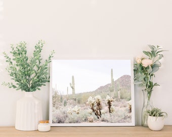 DESERT CACTUS LANDSCAPE - Desert Digital Print, Digital Download, Printable Art, Wall Art, Wall Decor