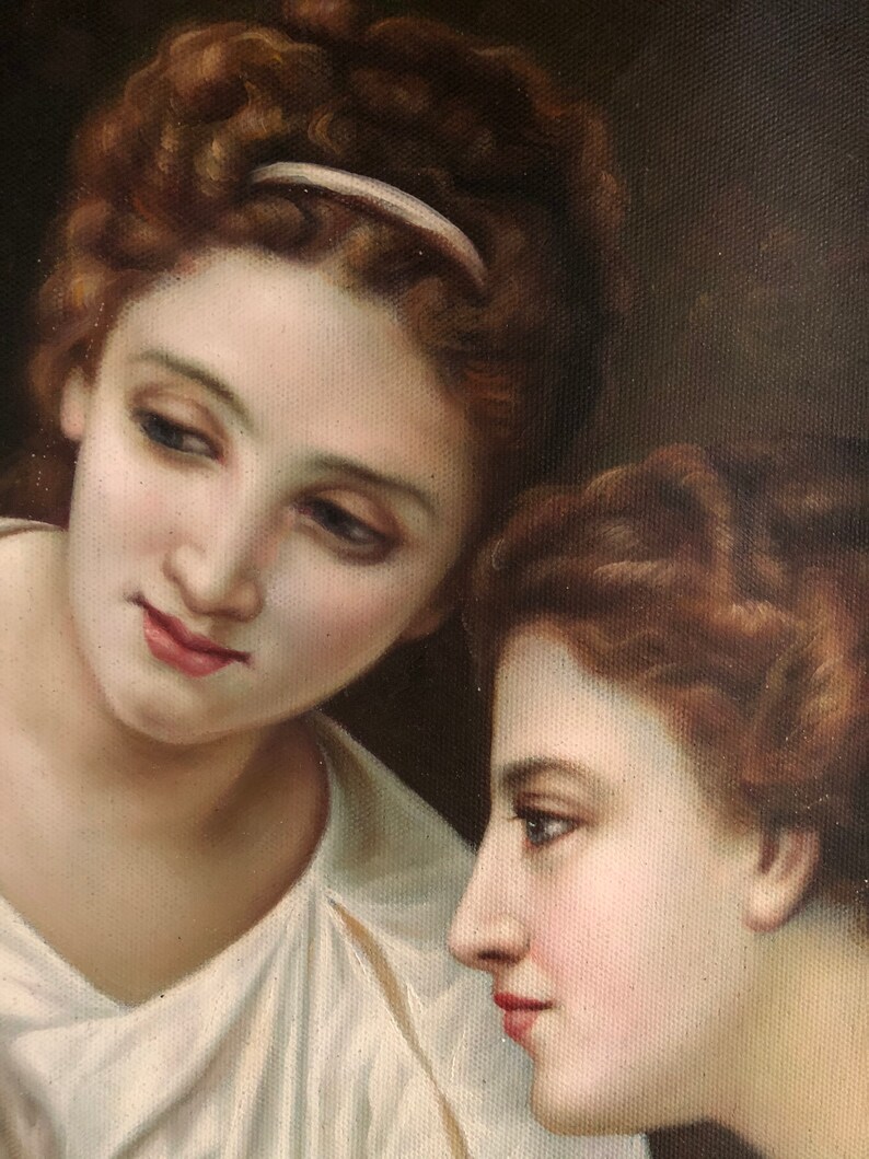 Admiration by William Bouguereau 36x46 Hand-painted Oil | Etsy