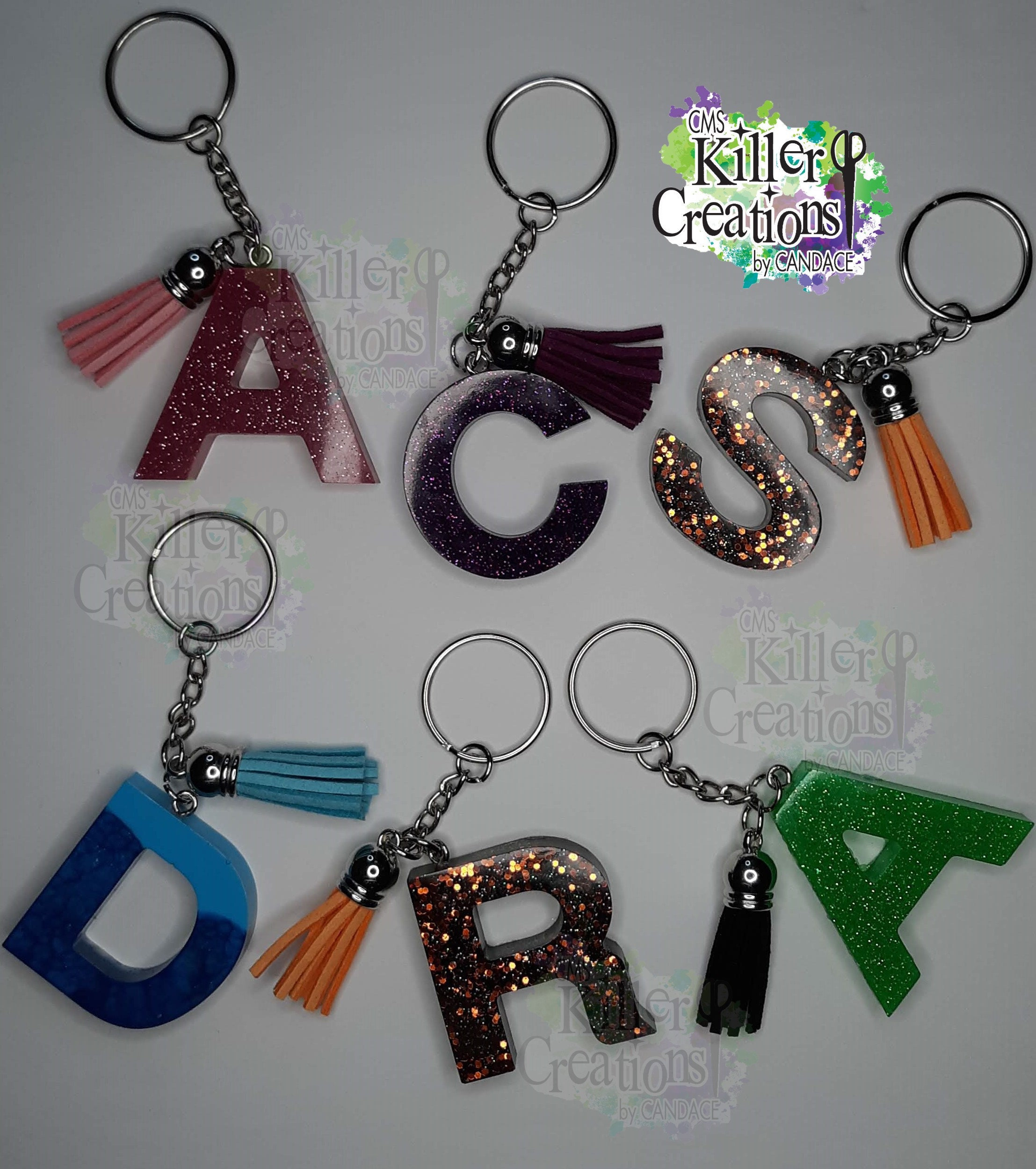 Customize your own Letter Keychain with Tassel/Create your Etsy