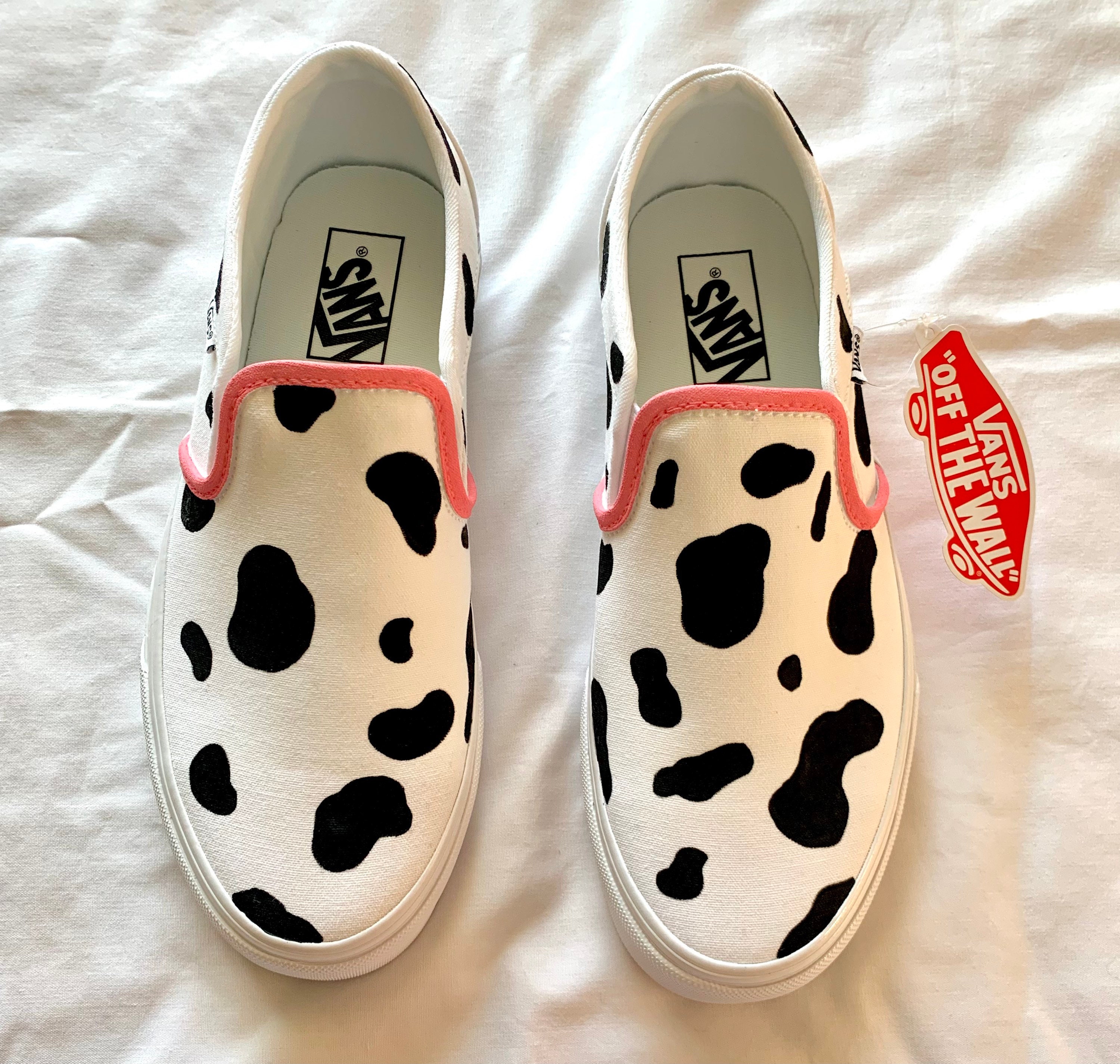 cow print vans shoes