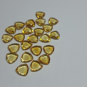 Natural citrine fancy cut trillions