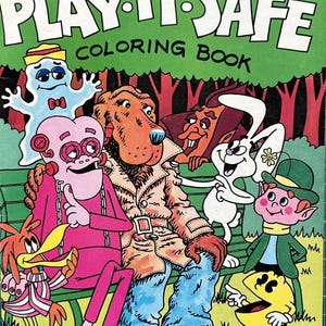 UNUSED Vintage 1979 General Mills Cereal Team McGruff Play It Safe Coloring Book