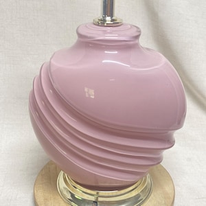 Art Deco Lamp 80s Pink - Etsy