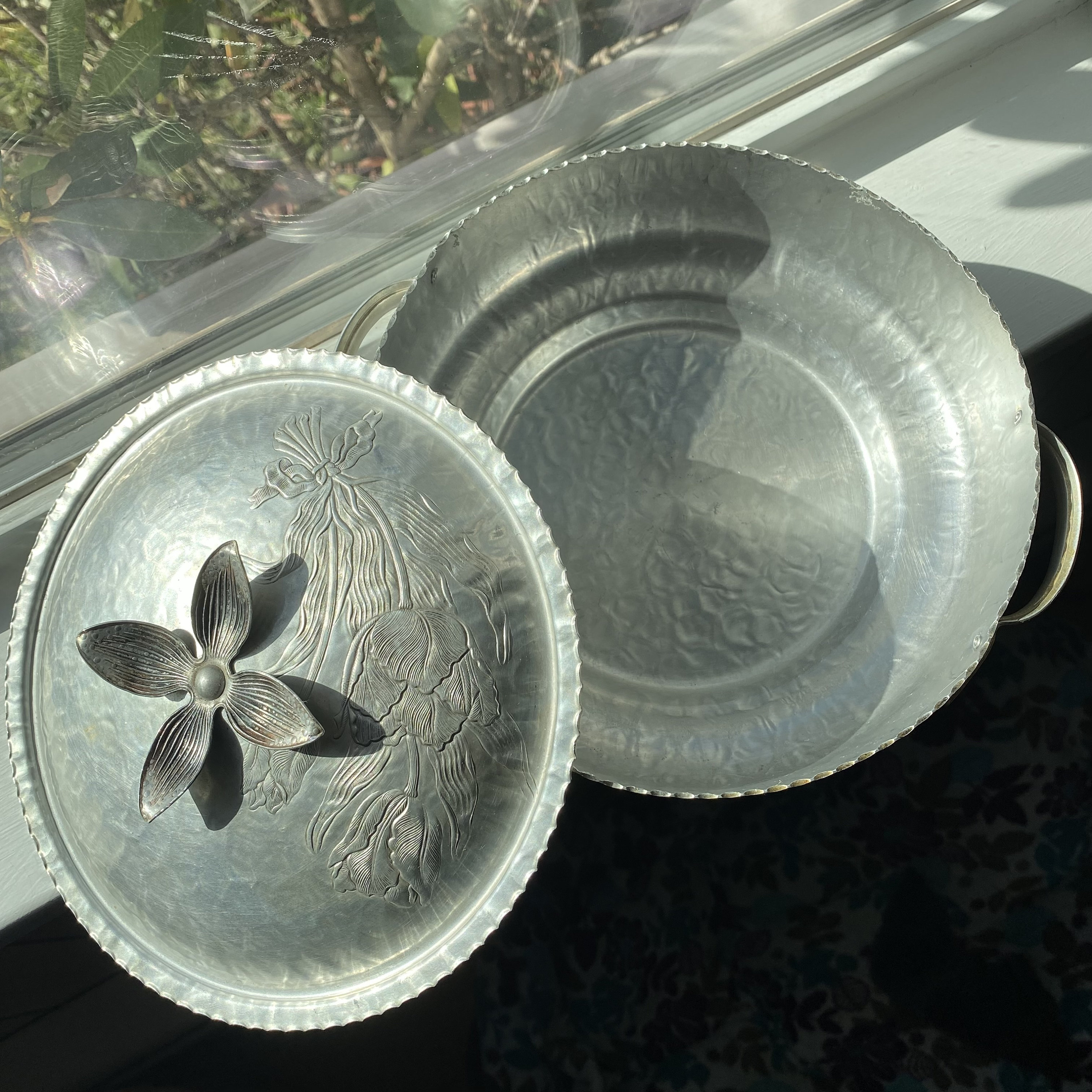 Hand Forged Aluminum Tureen Casserole Cover Dish with Lid