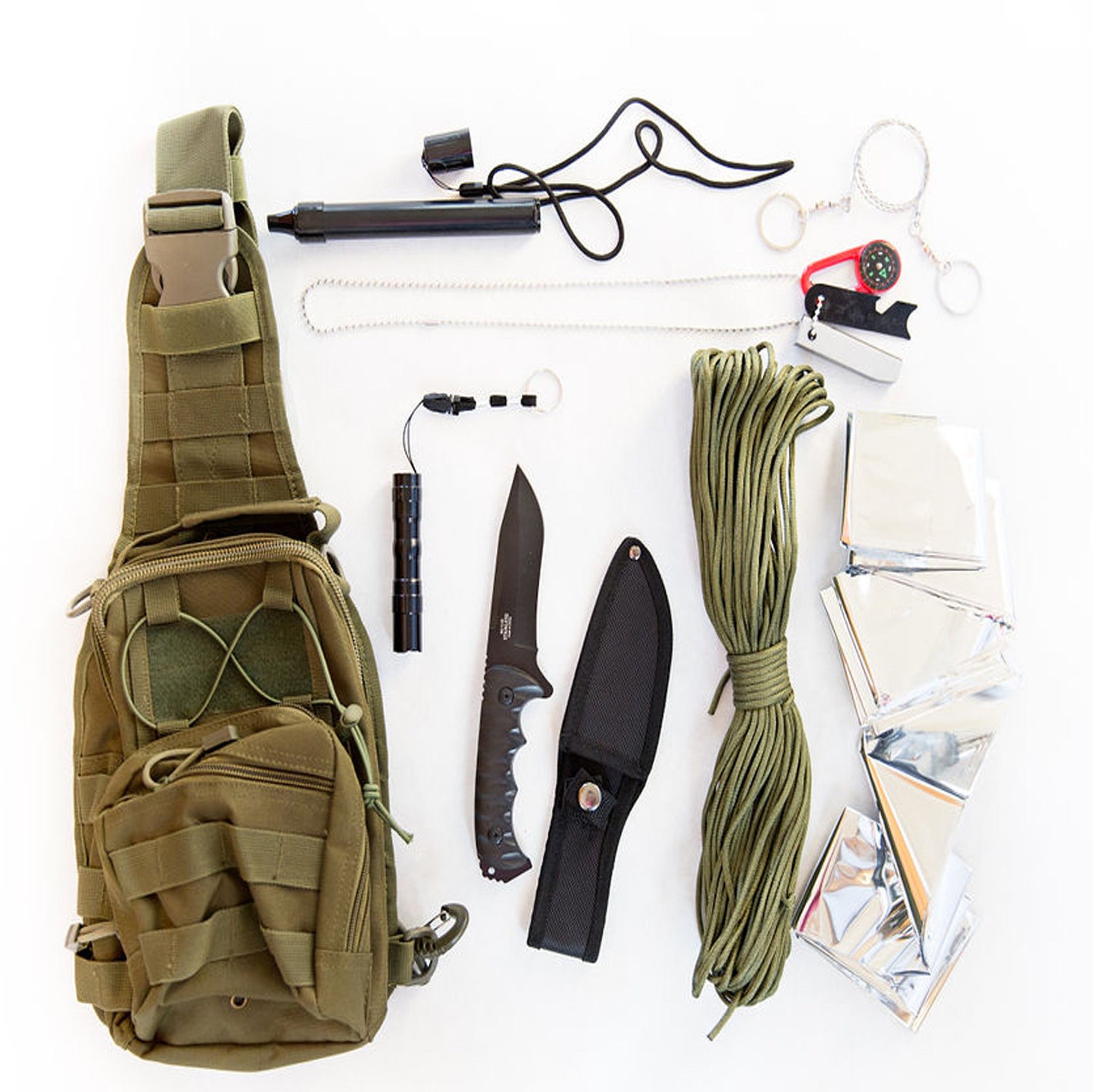 Survival Backpack Kit With Emergency Tactical Gear Etsy