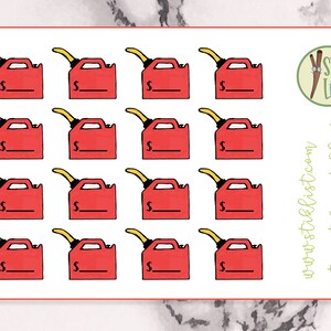 Pegatinas de gastos de gas / Kit de presupuesto / Rastreador de presupuesto / Rastreador de gastos / Puede de gas / Pegatina de factura de pago / Rastreador de gastos
