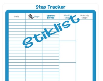 Printable Step Tracker, Walk to Weight Loss Planner (Digital Download)