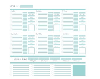 Weekly Sales and Listing Summary Tracker Small Business Reseller Organizer Sales Planner Profit Planner Sales Weekly Listing Cost Record