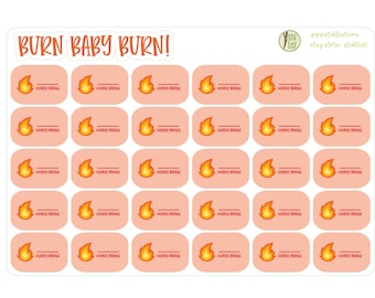 Calories Burned Planner Stickers – Fitness Tracker, Exercise & Diet