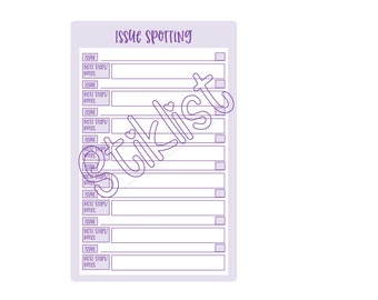 Legal Issue Spotting Checklist, Attorney Planner Stickers (PNG, JPEG)