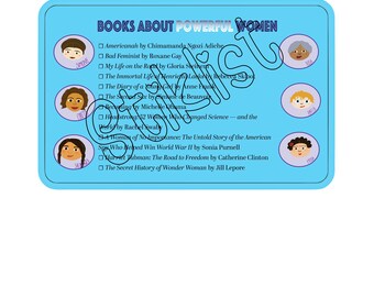 Book Club Books About Powerful Women Reading Motivational Checklist Reading List Book List Printable Digital Download