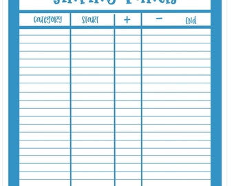 Sinking Funds Stickers, Monthly Budget Planner Stickers