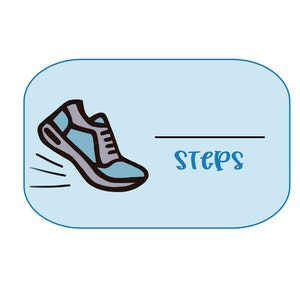 Step Tracker Stickers – Planner, Journal Fitness (2 Sheets) - Etsy