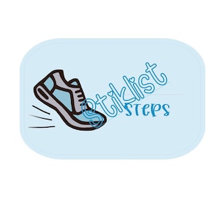 Step Tracker Walking Tracker Oefening Sticker Enkele digitale download Afdrukbaar wandellogboek Journal Record Oefening Planner Kalenderstappen