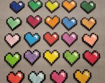 14 Heart Perler Bead Patterns For Showing Love - DIY Crafts