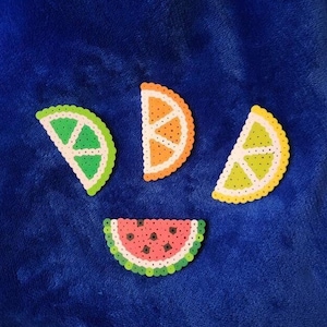 Fruit Perler Bead Keychain