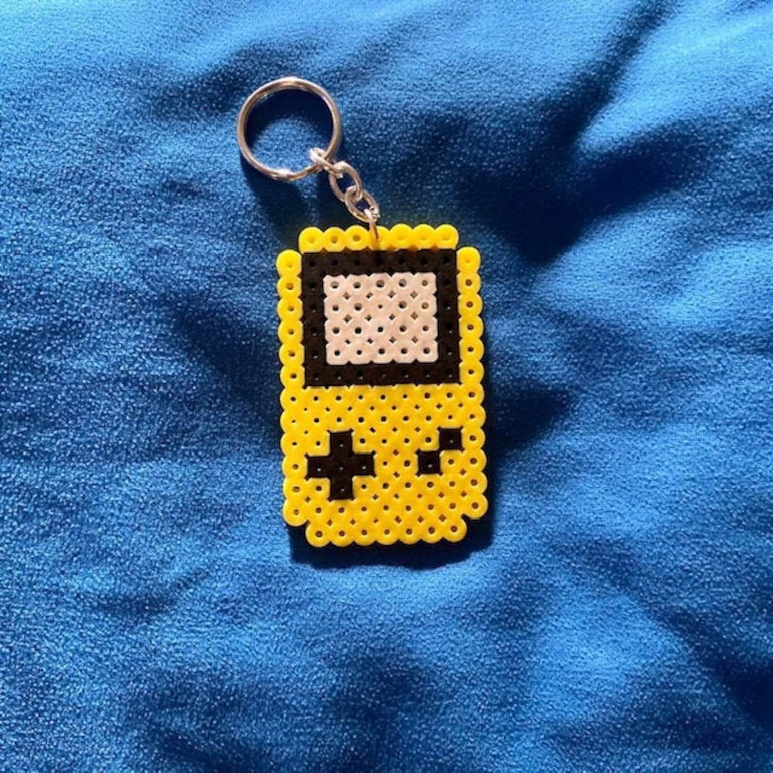Gameboy Perler Bead Keychain Etsy
