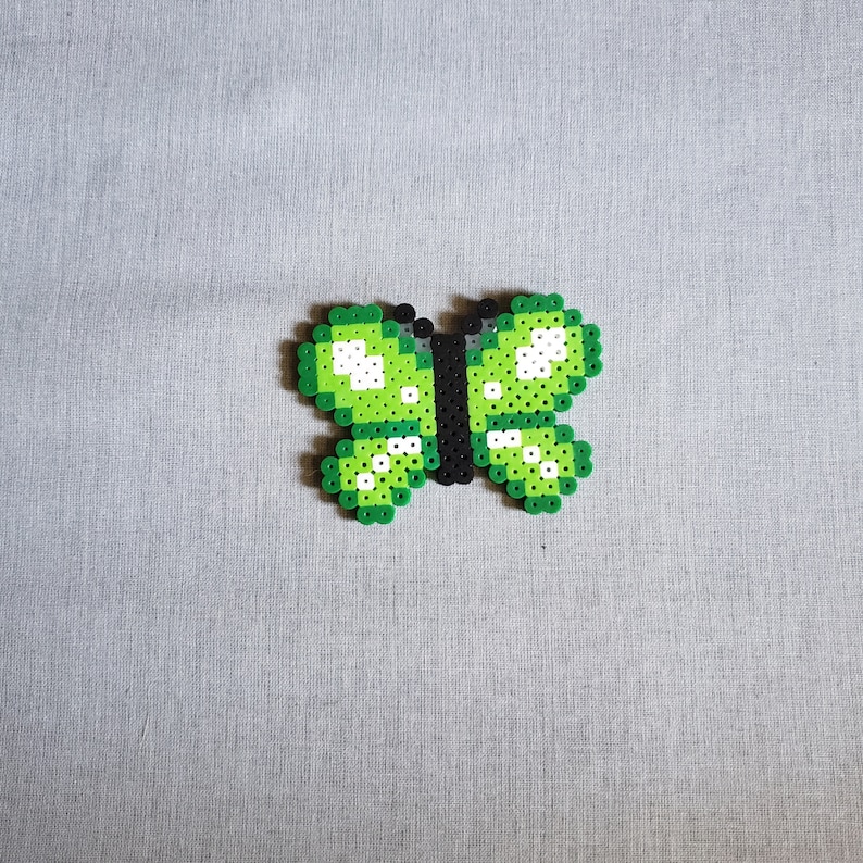 Butterfly Perler Bead Keychain Etsy