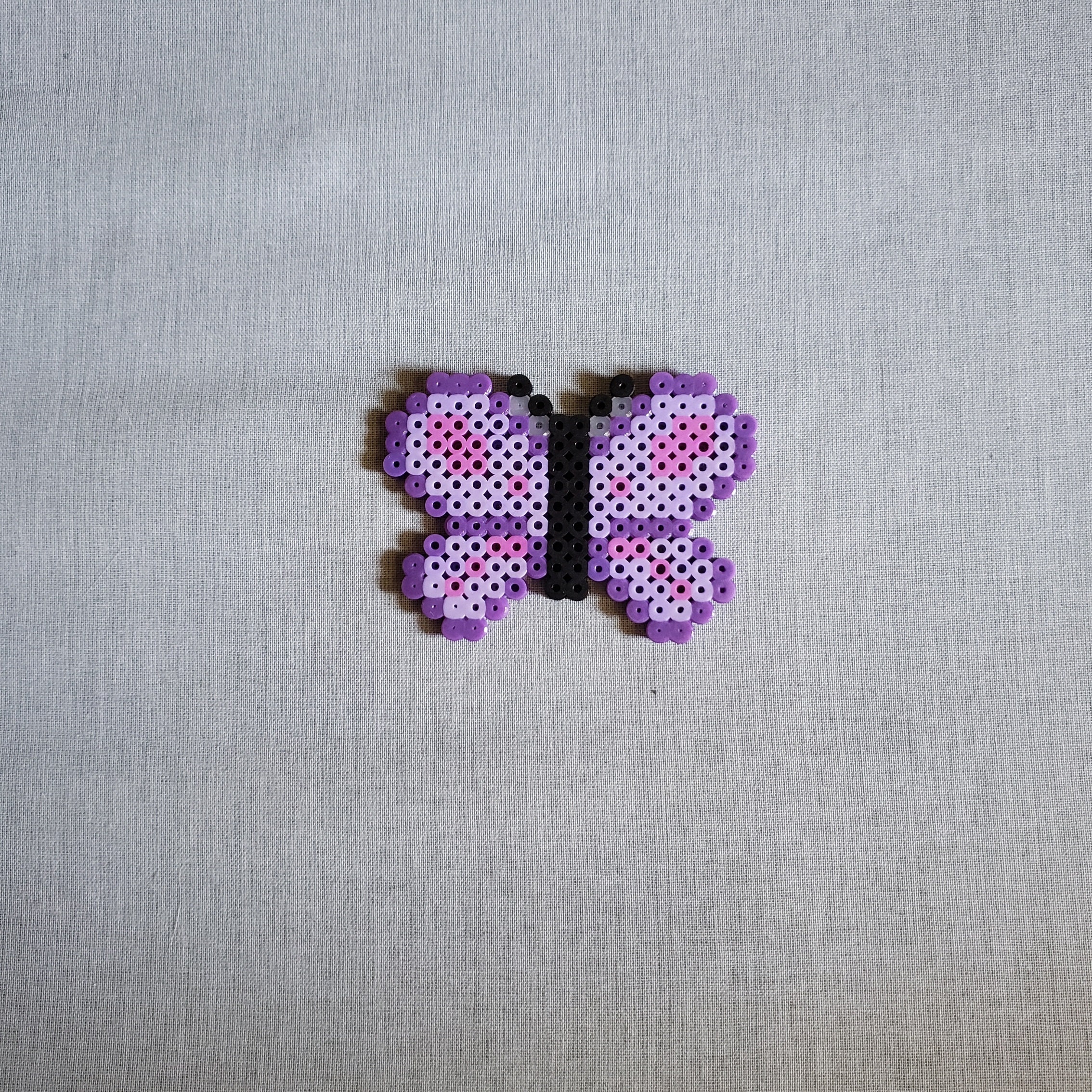 Butterfly Perler Bead Keychain Etsy