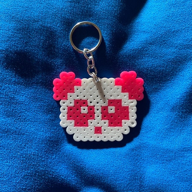 Panda Perler Bead Keychain - Etsy Canada