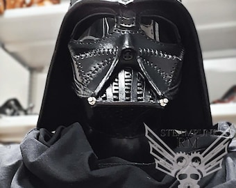 Patrón de Mascara Steampunk Darth Vader, cuero, piel, descarga digital, formato PDF
