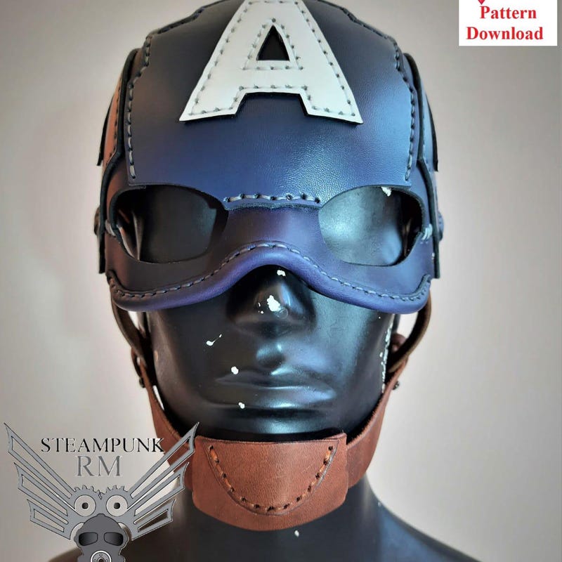Captain America Mask - Etsy
