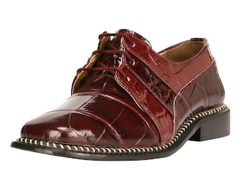 burgundy boys dress shoes