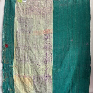 Old Fine indian handmade cotton kantha throw,bedding