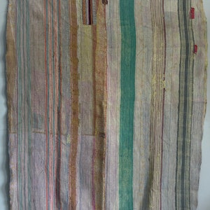 Old cotton vintage kantha decorative quilt,indian handmade bedcover