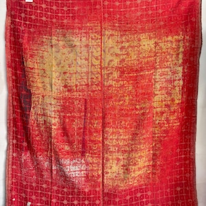 Old Indian vintage cotton kantha quilt handmade gudari indian bedcover throw