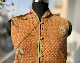 vestes kantha en coton vintage manteau fait à la main vêtements d’hiver vêtements unisexes