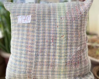 Fodera per cuscino kantha in cotone 45 * 45 fatta a mano, decorazione per la casa