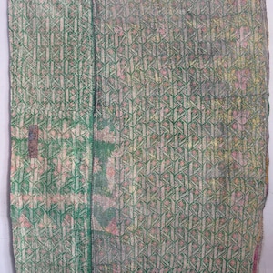 Vintage kantha quilt handmade indian gudari cotton kantha throw