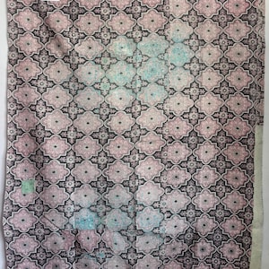 Vintage kantha quilt handmade indian gudari cotton kantha throw