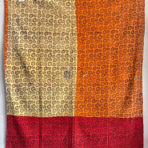 Old vintage cotton kantha indian handstitched quilt,bedcover