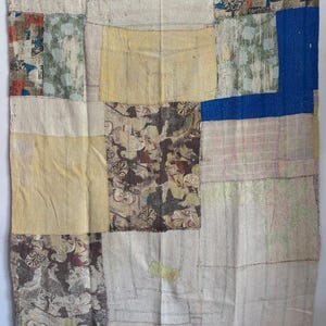 Vintage kantha quilt handmade indian gudari cotton kantha throw