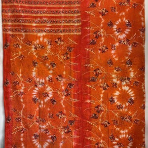 Old Indian vintage cotton kantha quilt handmade gudari indian bedcover throw