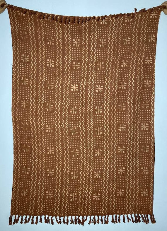 Luxury mud cloth/handmade khadi throw