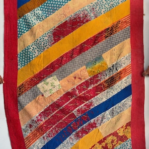 Old Fine indian handmade cotton kantha throw,bedding