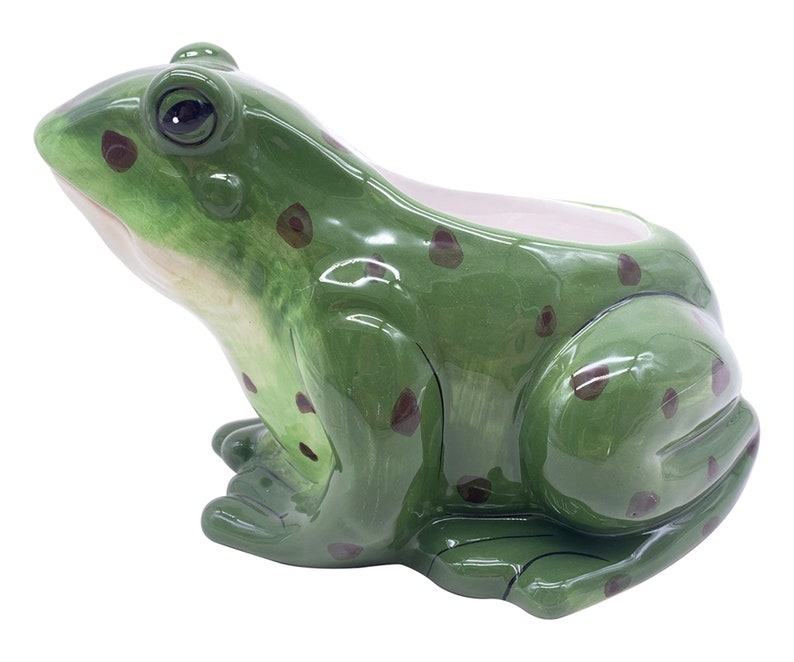 Emerald Green Frog Planter Pot for Succulents & Plants Frog - Etsy