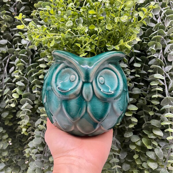 Owl Flower Pot Etsy