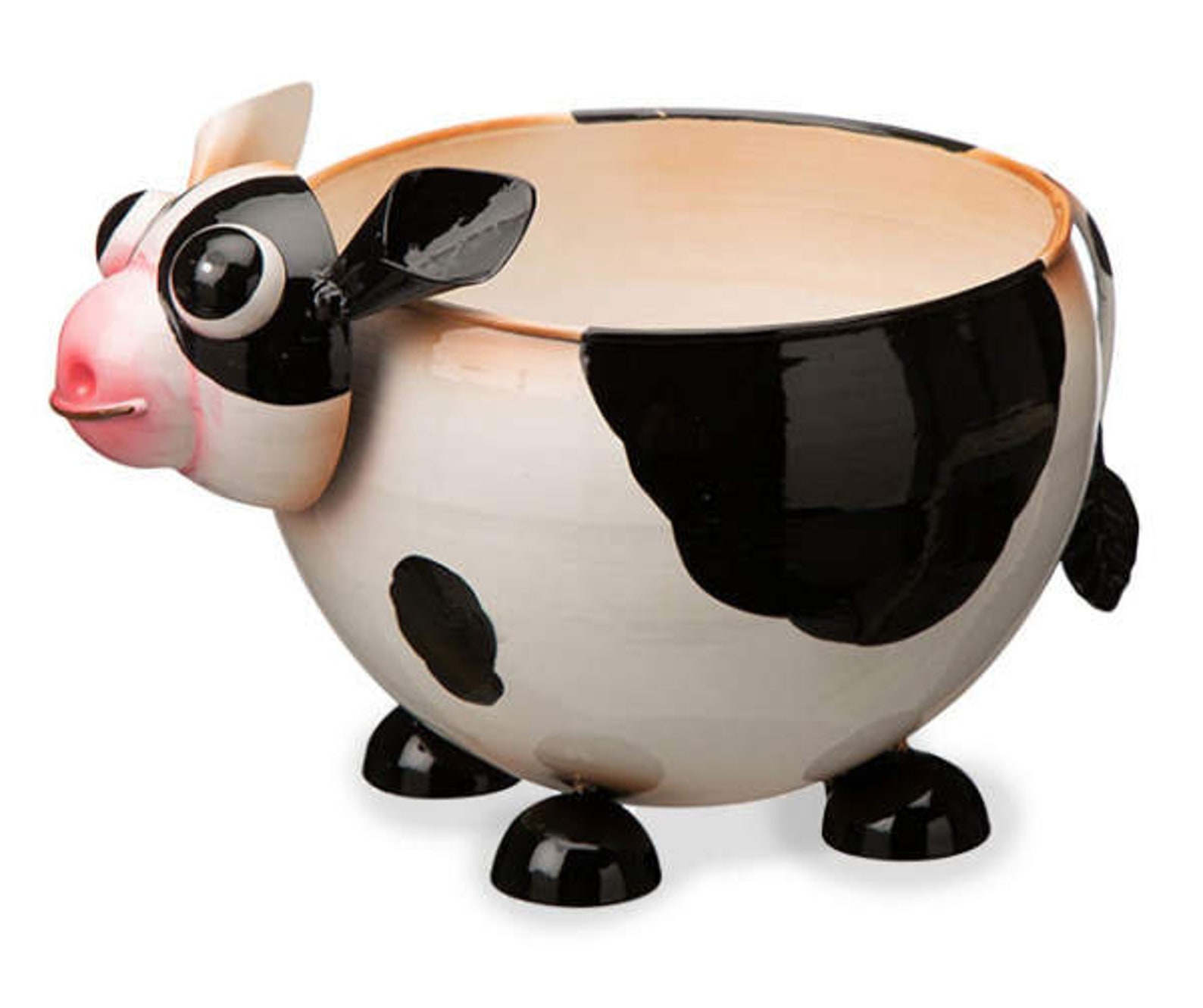 Cow Metal Animal Planter Pot for Plants Succulents or Air Etsy