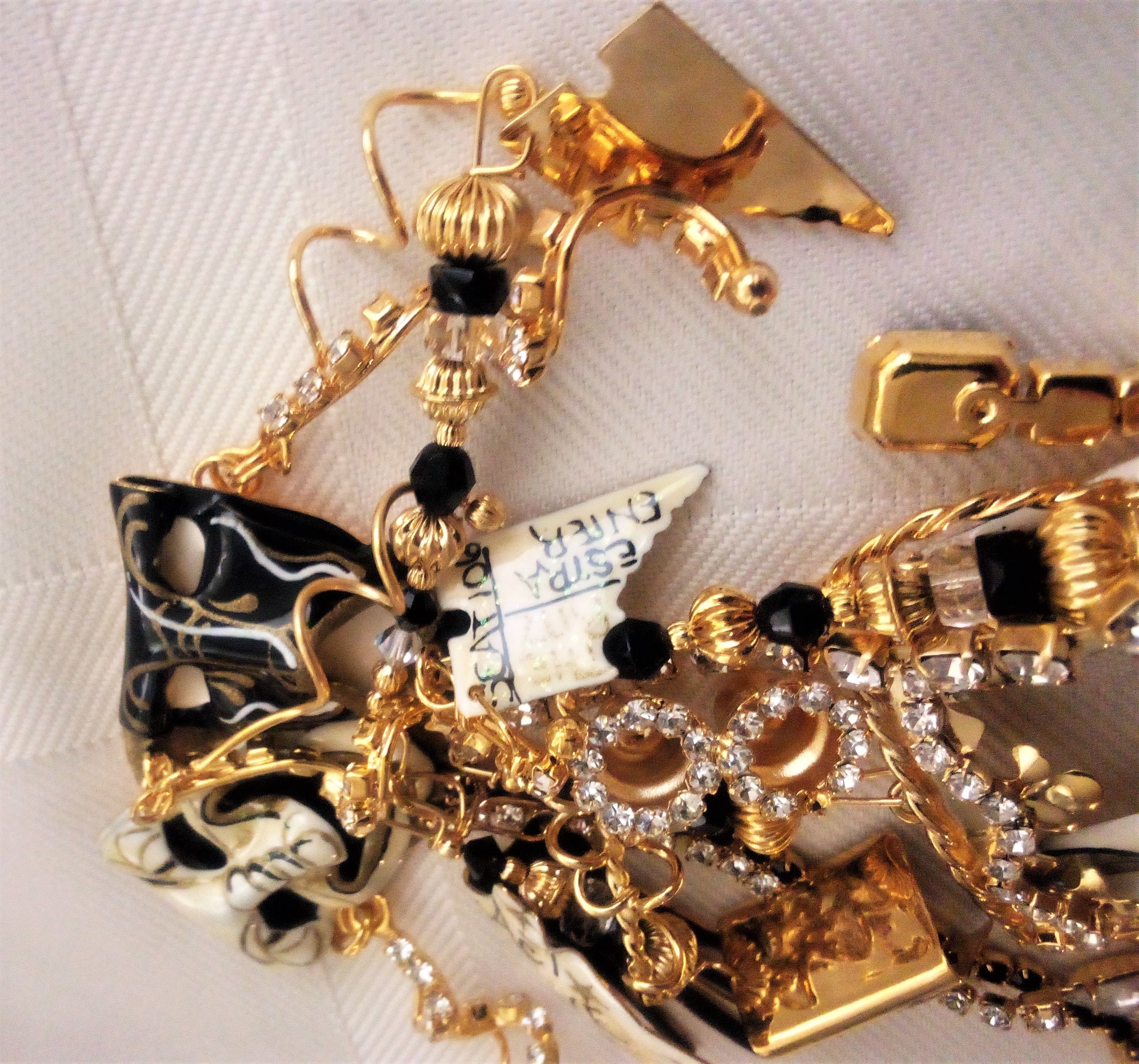 Lunch at THE RITZ Opening Night HUGE Brooch Pendant Gold Etsy