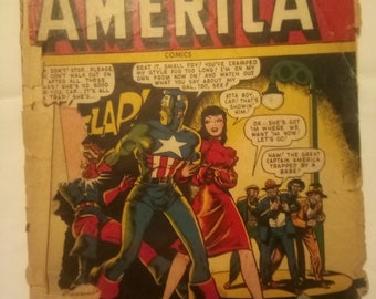 Rare Golden Age Comic Captain America 65 partial cover