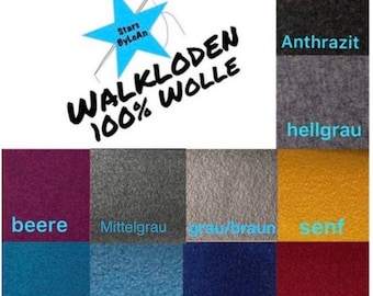 Walkloden - Wollwalk Walkstoff 100% Schurwolle